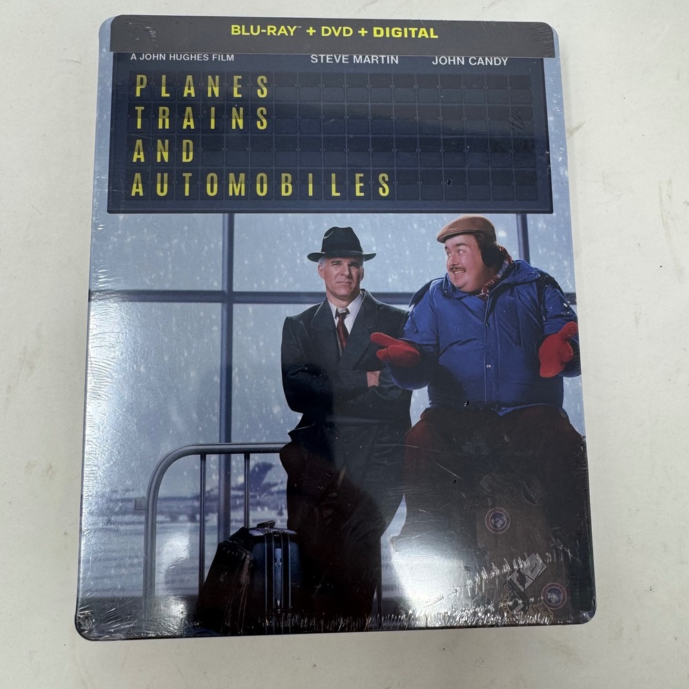Planes Trains and Automobiles Steelbook Blu-ray DVD Digital Steve Martin New